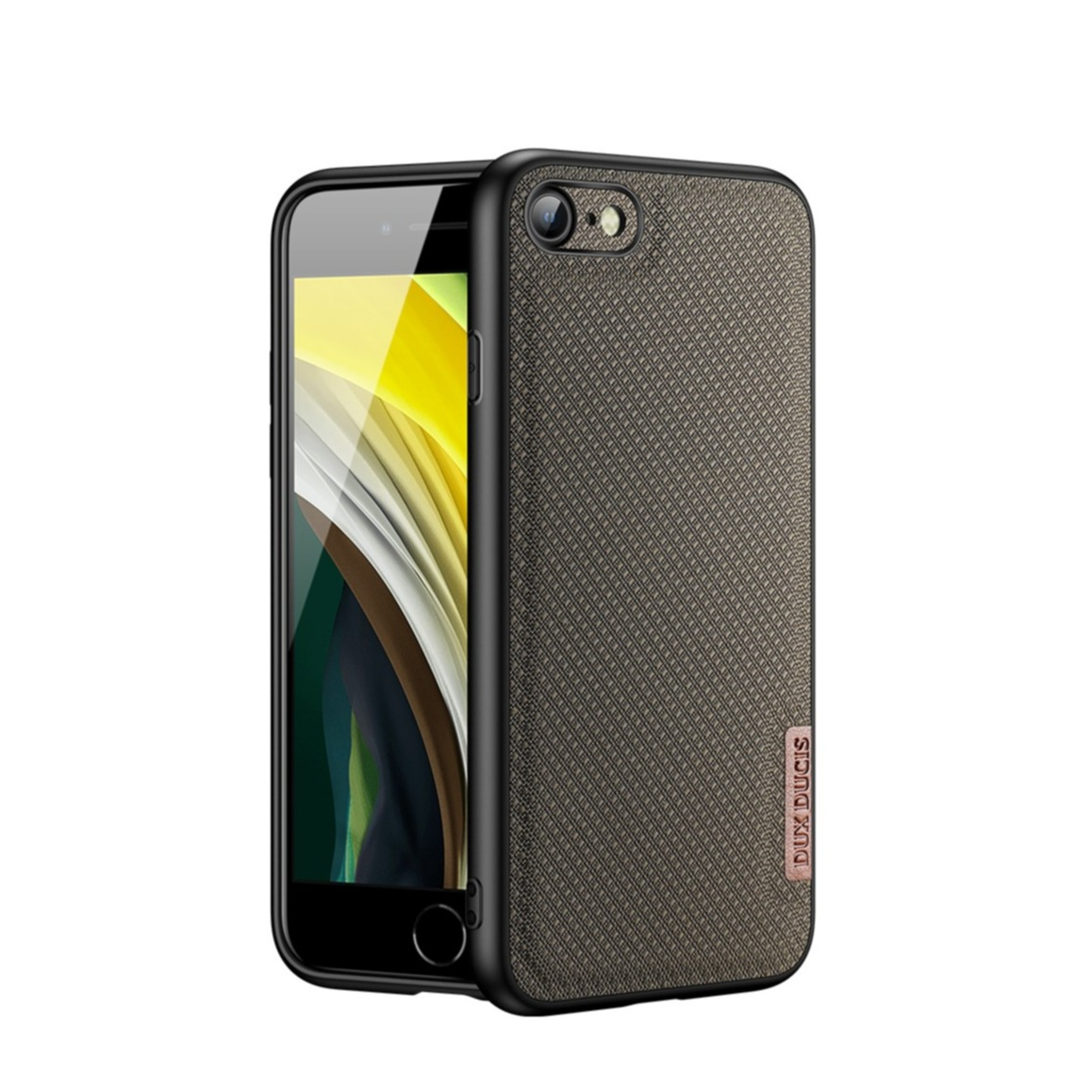 Image of Dux Ducis - iPhone SE (2022/2020) / 8 / 7 Hybrid Hülle TPU Bumper + Nylon Rückseite - Dunkelgrün / Schwarz bei Apfelkiste.ch