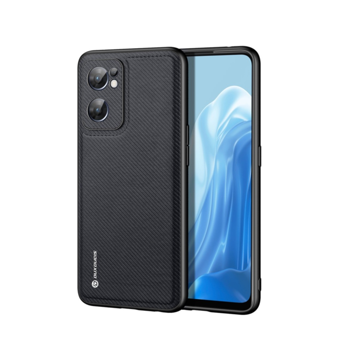 Image of Dux Ducis - Oppo Find X5 Lite Hybrid Hülle TPU Bumper + Nylon Rückseite - Schwarz bei Apfelkiste.ch