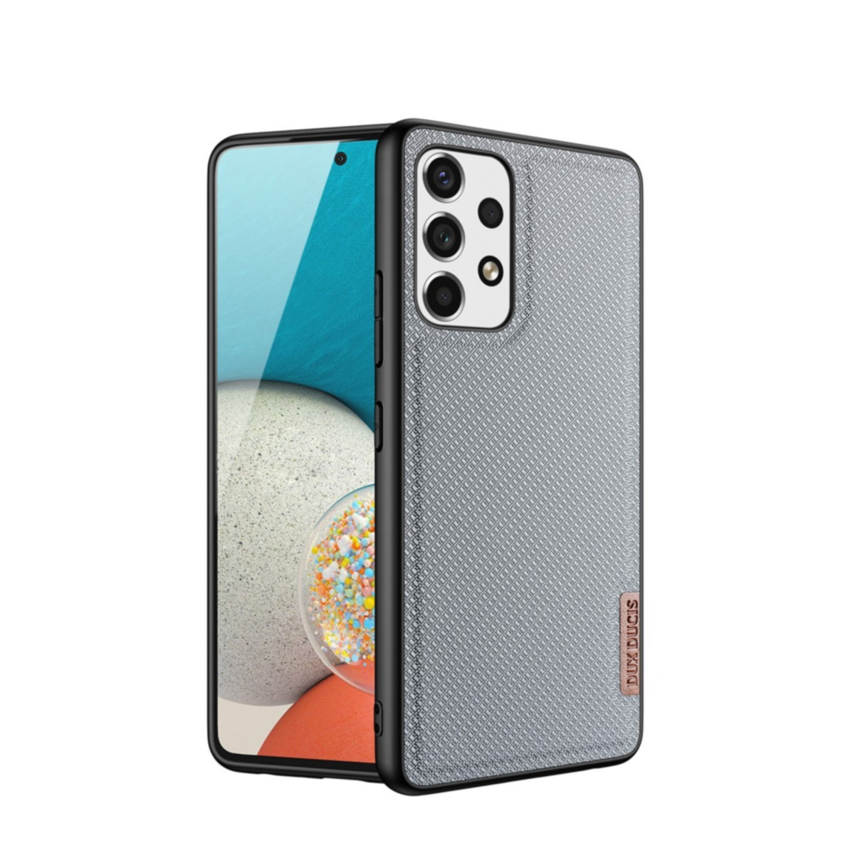Image of Dux Ducis - Samsung Galaxy A53 5G Hybrid Hülle TPU Bumper + Nylon Rückseite - Grau / Schwarz bei Apfelkiste.ch