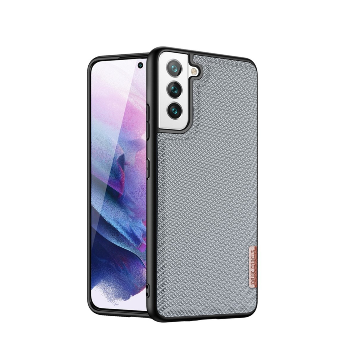 Image of Dux Ducis - Samsung Galaxy S22 5G Hybrid Hülle TPU Bumper + Nylon Rückseite - Grau / Schwarz bei Apfelkiste.ch