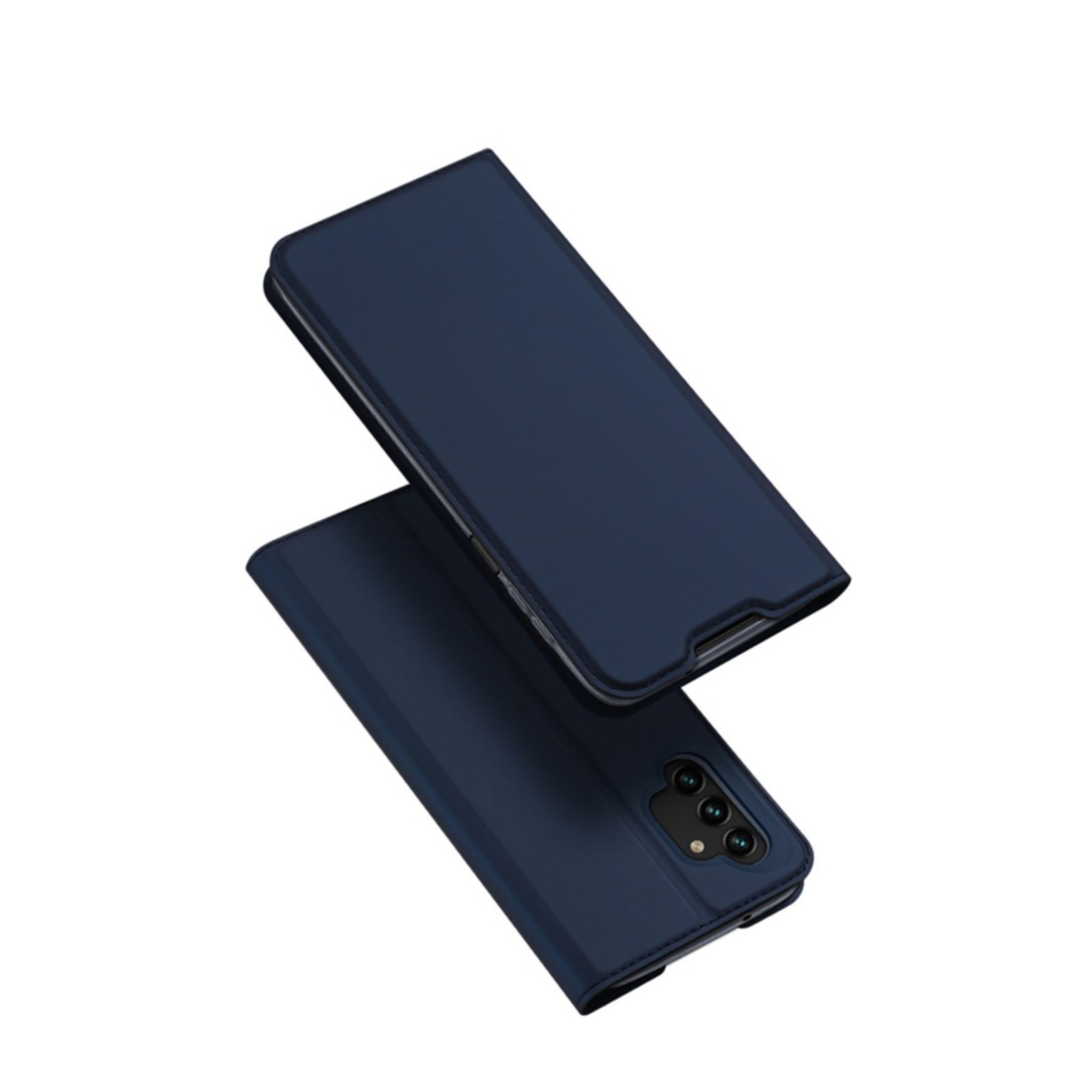 Image of Dux Ducis - Samsung Galaxy A13 Flip Wallet Cover Leder Tasche - Dunkelblau bei Apfelkiste.ch