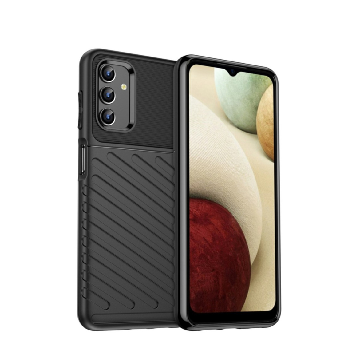 Image of Samsung Galaxy A13 Gummi Case Schutzhülle Grip Design - Schwarz bei Apfelkiste.ch