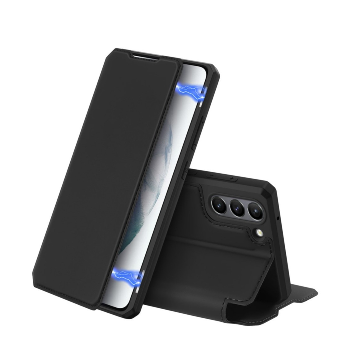 Image of Dux Ducis - Samsung Galaxy S21 FE 5G Magnet Flip Wallet Cover Leder Tasche - Schwarz bei Apfelkiste.ch