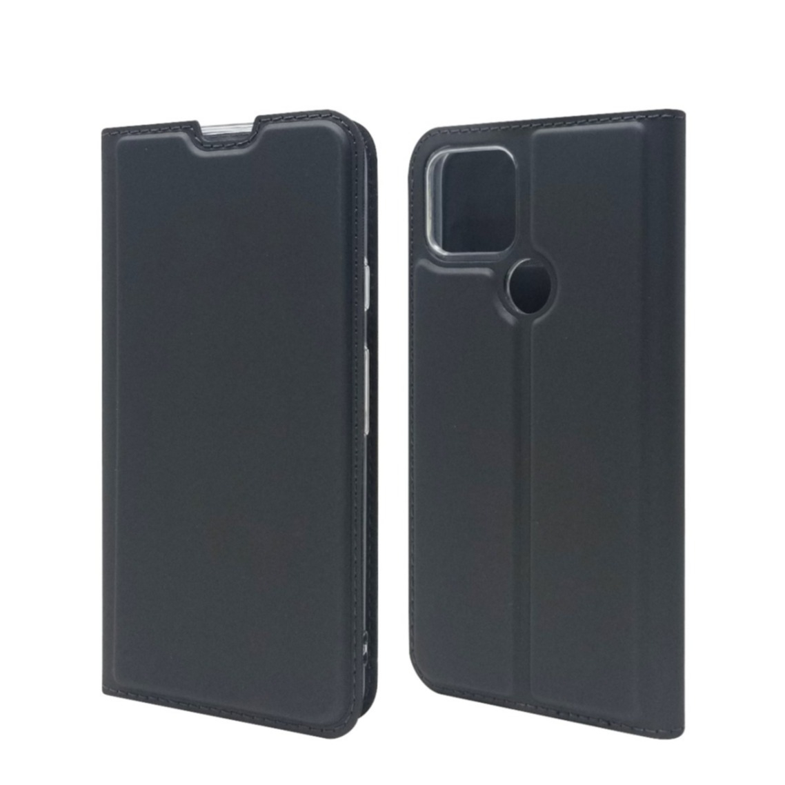 Image of Google Pixel 5 Flip Wallet Cover Leder Tasche - Schwarz bei Apfelkiste.ch