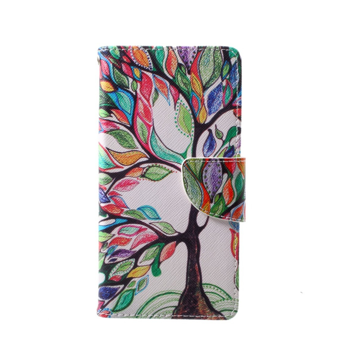 Image of Huawei P10 Leder Tasche mit Kartenfächern - Blühender Baum bei Apfelkiste.ch