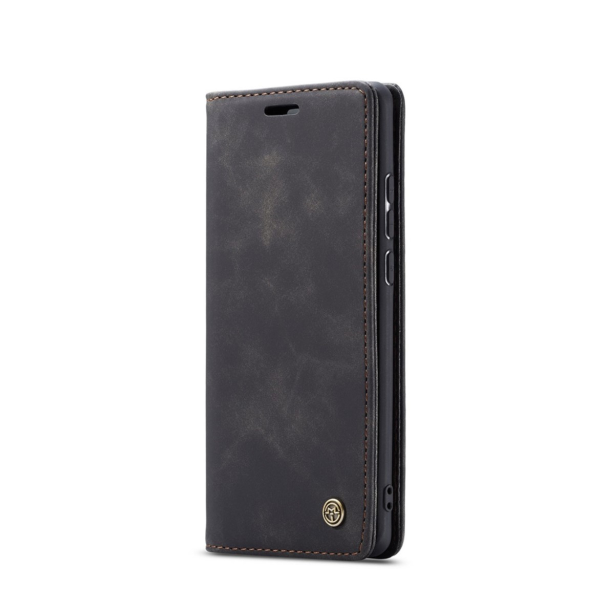 Image of Caseme - Huawei P30 Leder Tasche Flip Wallet Etui mit Kartenfächern - Schwarz bei Apfelkiste.ch