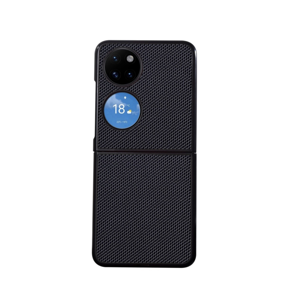 Image of Huawei P50 Pocket Nylon Hardcase Schutzhülle Ultra Thin - Schwarz bei Apfelkiste.ch