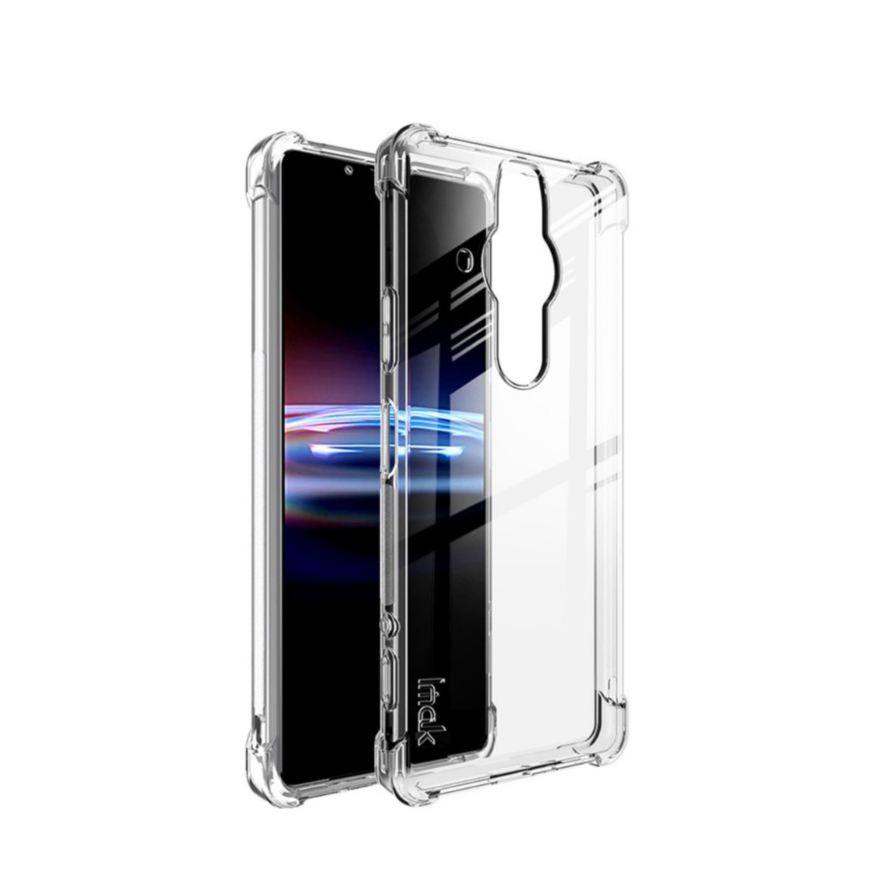 Image of IMAK - Sony Xperia Pro-I Gummi Hülle Air Cushion Fallschutz + Display Folie - Transparent bei Apfelkiste.ch