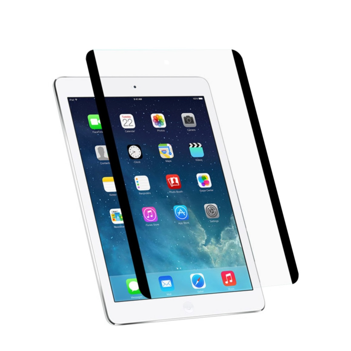 Image of iPad 9.7 (2018/2017) / iPad Air 1 / 2 Papier-Textur Paper-Feel Vollbild Panzer Display Schutzfolie 0.26 mm mit Magnethaftung bei Apfelkiste.ch