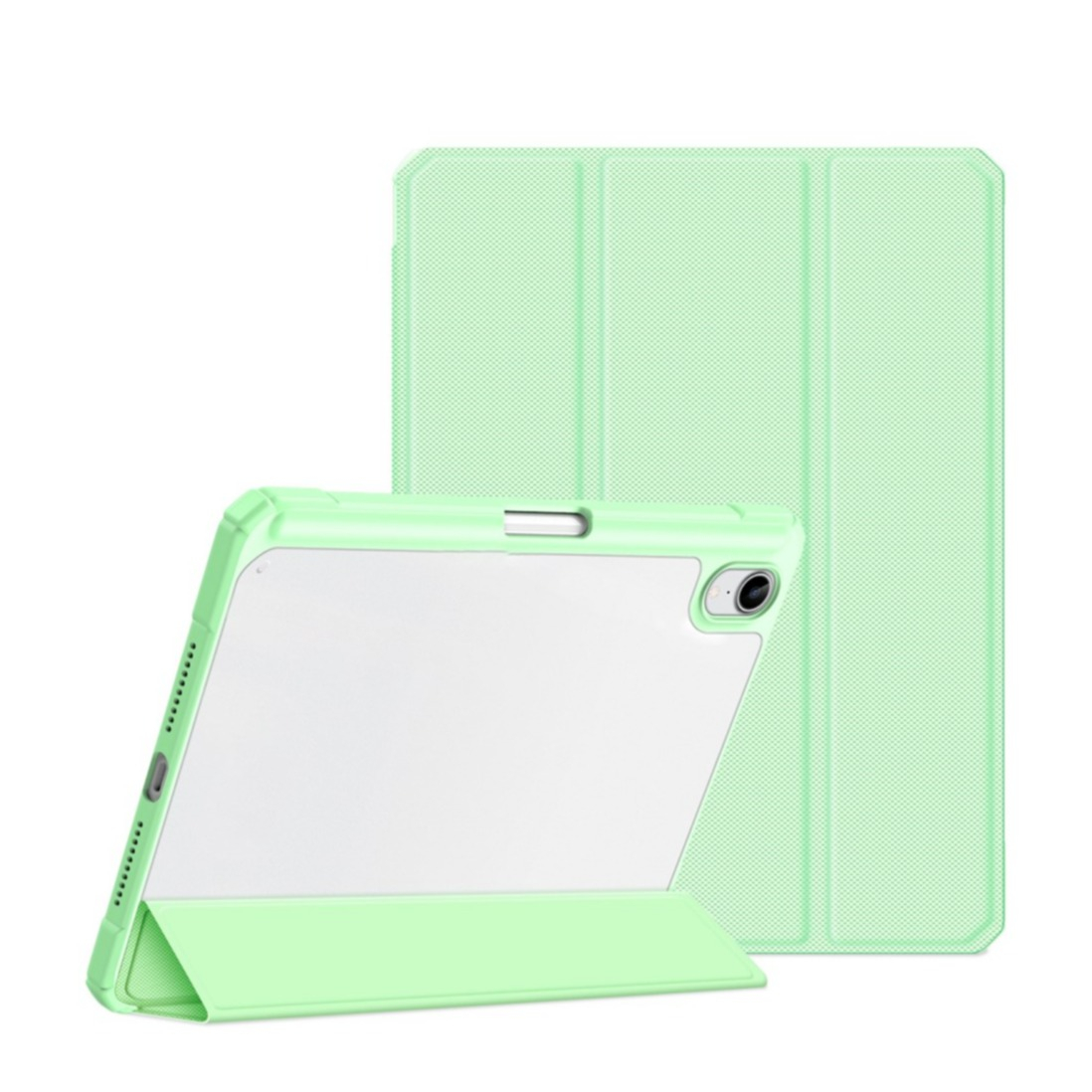Image of Dux Ducis - iPad Mini 6 (2021) Leder Tasche Smart Cover Schutzhülle + Apple Pencil Halter - Mint bei Apfelkiste.ch