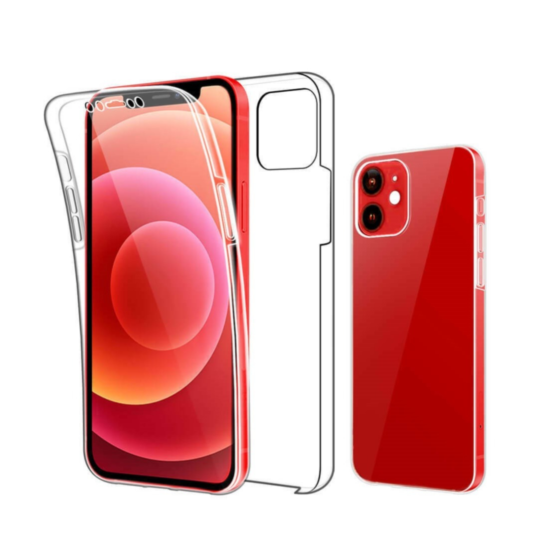 Image of 2in1 iPhone 12 Mini Full Protection Schutz Hülle + Displayschutz (Front/Back) - Transparent bei Apfelkiste.ch