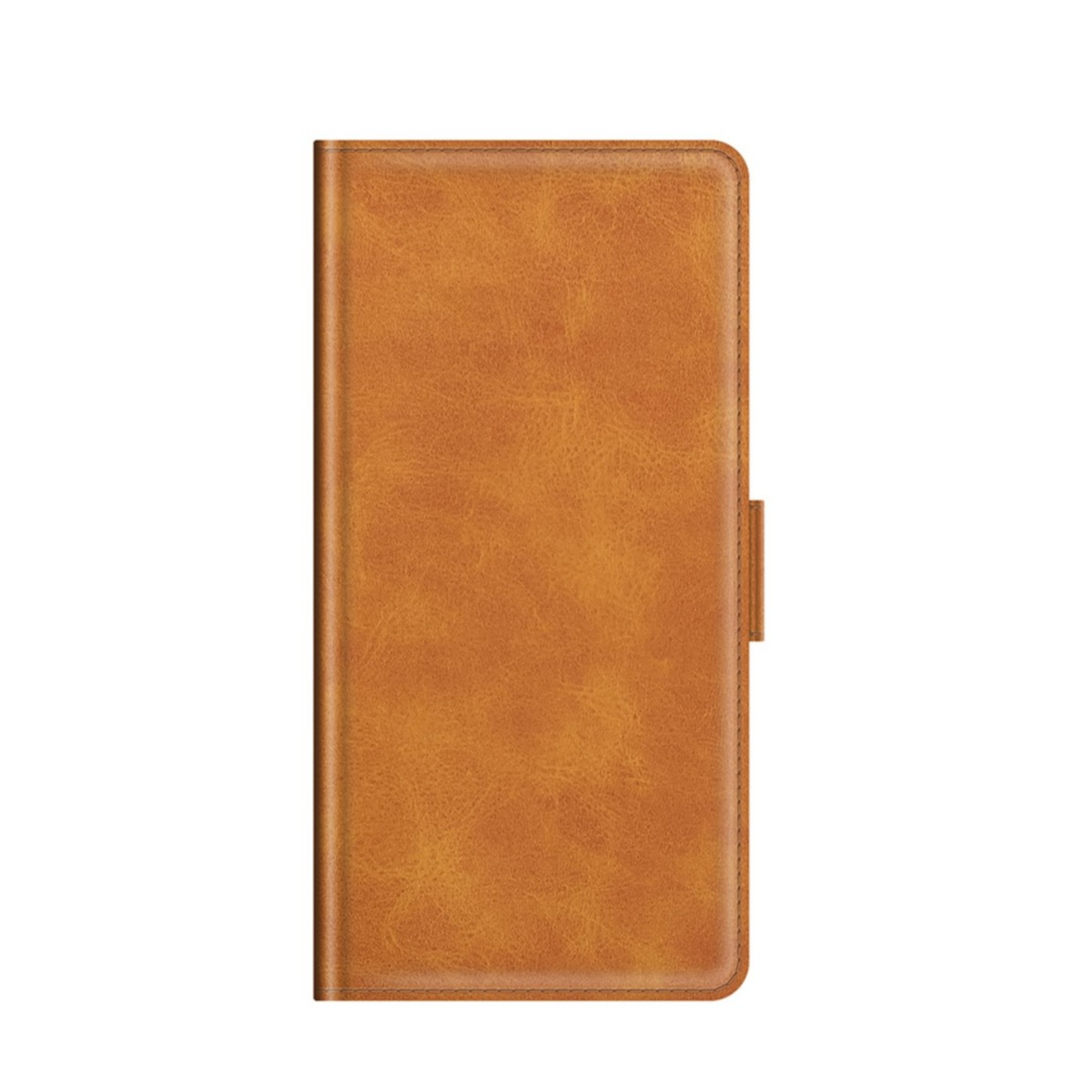 Image of iPhone 13 Vintage Leder Tasche Flip Cover Fashion Design - Hellbraun bei Apfelkiste.ch