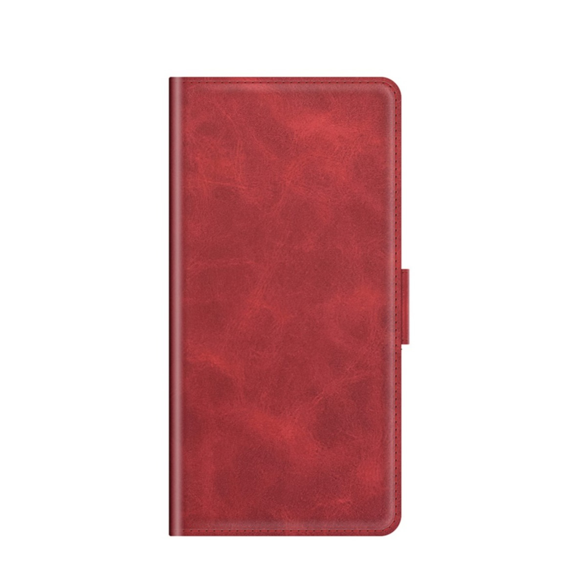 Image of iPhone 13 Vintage Leder Tasche Flip Cover Fashion Design - Rot bei Apfelkiste.ch