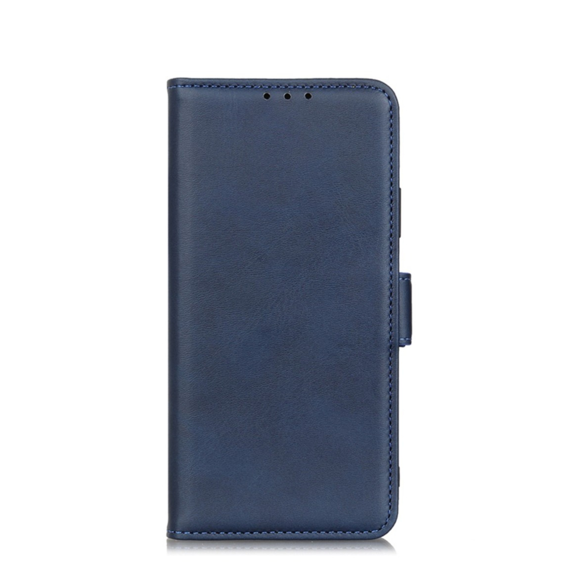 Image of iPhone 13 Pro Max Vintage Leder Tasche Flip Cover Fashion Design - Dunkelblau bei Apfelkiste.ch