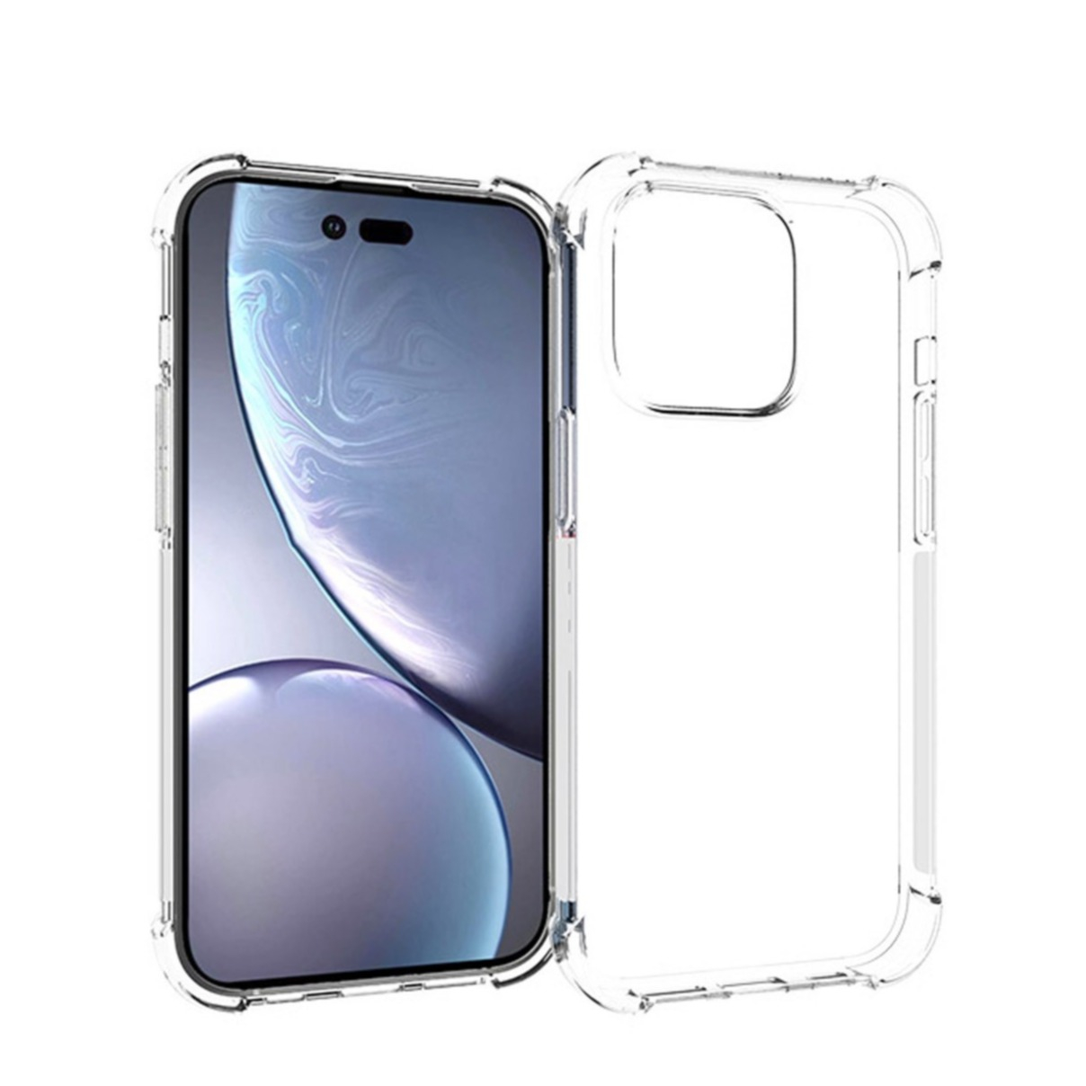 Image of iPhone 14 Pro Gummi Hülle Case Slim Design mit Air Cushion Fallschutz - Transparent bei Apfelkiste.ch