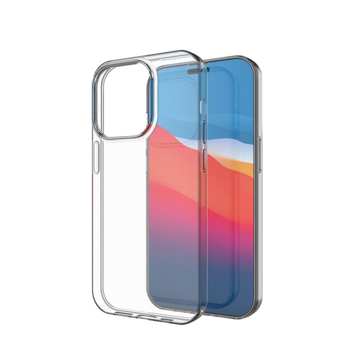Image of iPhone 14 Pro Gummi Case Hülle Slim Design 1.0 mm - Transparent bei Apfelkiste.ch