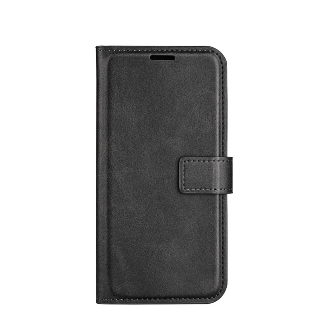 Image of iPhone 14 Pro Max Vintage Leder Tasche Flip Cover Fashion Design - Schwarz bei Apfelkiste.ch