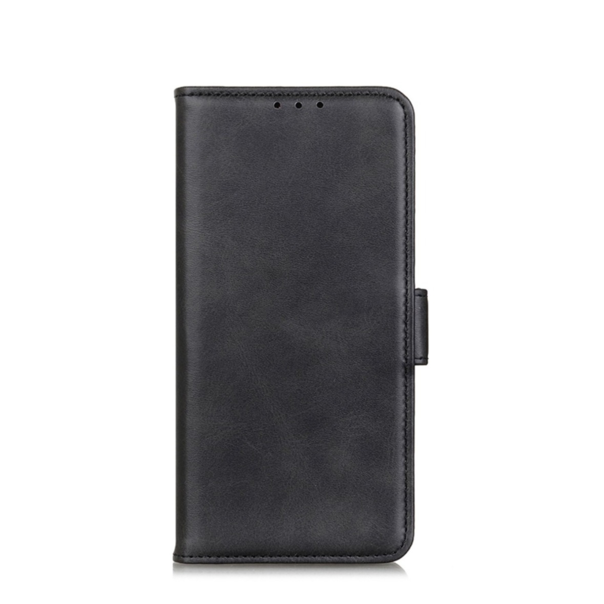 Image of iPhone 14 Pro Vintage Leder Tasche Flip Cover mit Kartenfächer - Schwarz bei Apfelkiste.ch