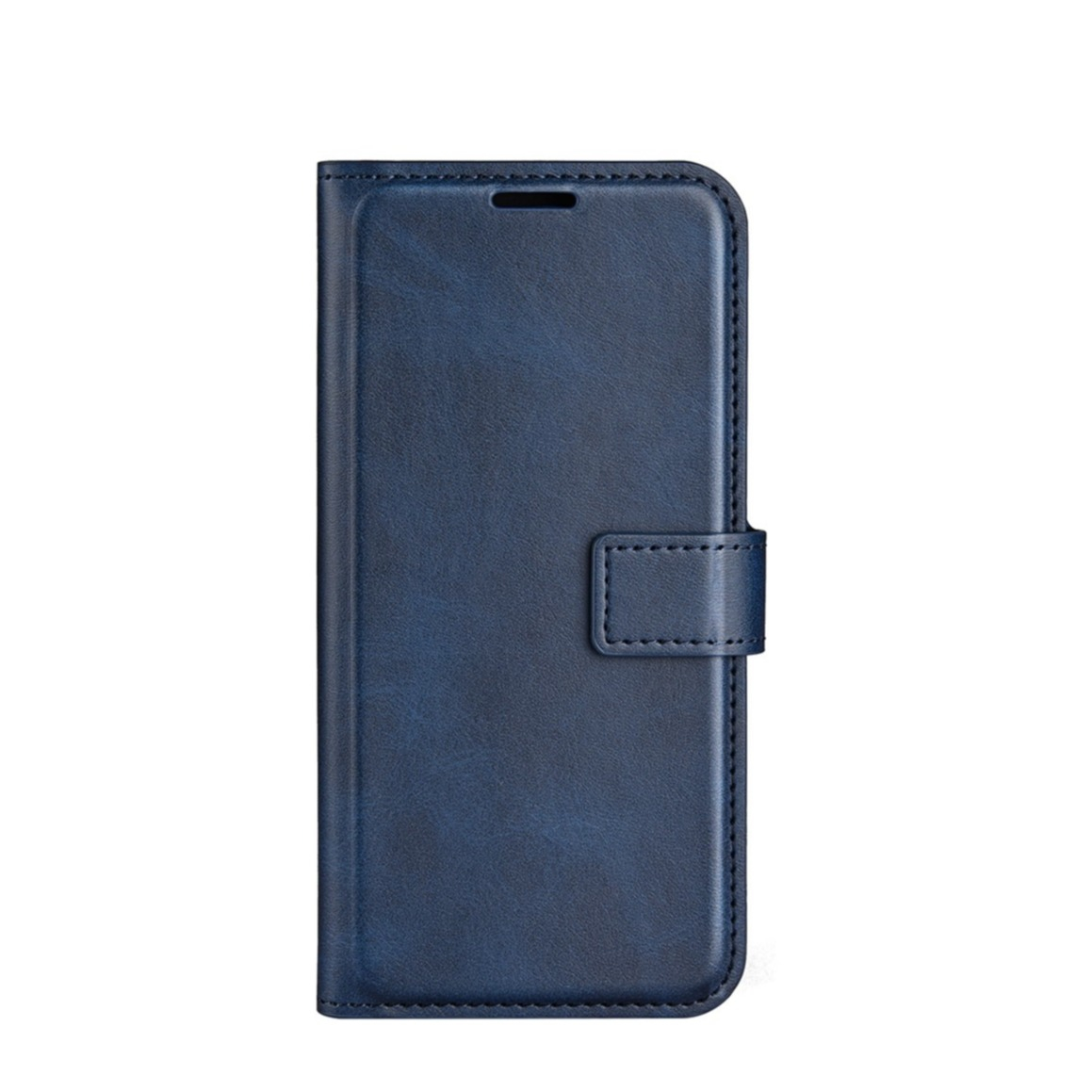 Image of iPhone 14 Vintage Leder Tasche Flip Cover Fashion Design - Dunkelblau bei Apfelkiste.ch