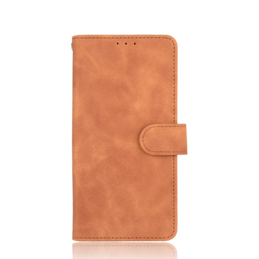 Image of iPod Touch 7 / 6 / 5 Vintage Leder Tasche Flip Cover mit Kartenfächer - Hellbraun bei Apfelkiste.ch