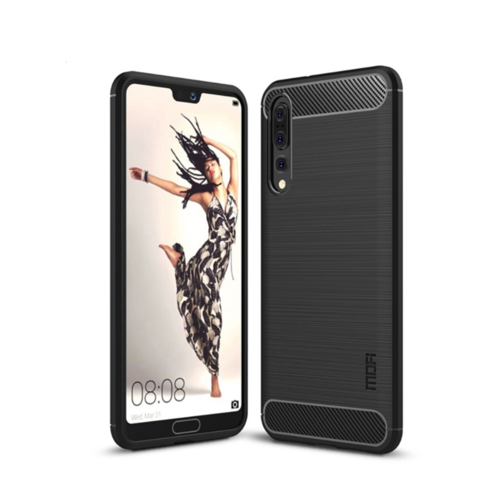 Image of Mofi - Huawei P20 Pro Gummi Case Schutzhülle Carbon Look - Schwarz bei Apfelkiste.ch