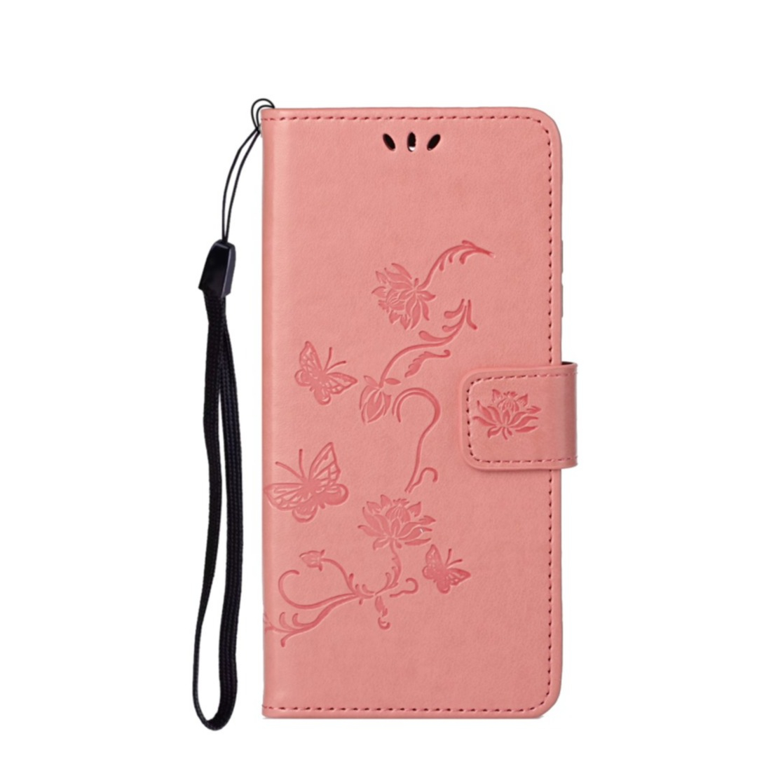 Image of Nokia X20 / X10 Leder Tasche Flip Cover Schmetterlinge und Blumen - Pink bei Apfelkiste.ch