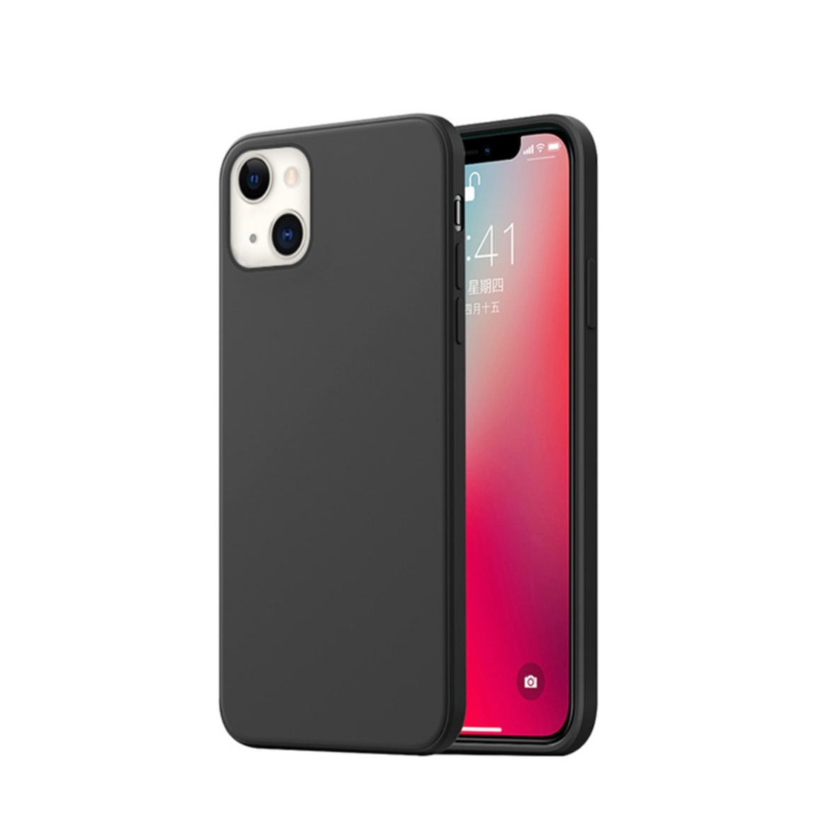 Image of NXE - iPhone 13 Mini Gummi Case Hülle Soft-Touch Ultra Thin 1.0mm - Schwarz (Matt) bei Apfelkiste.ch