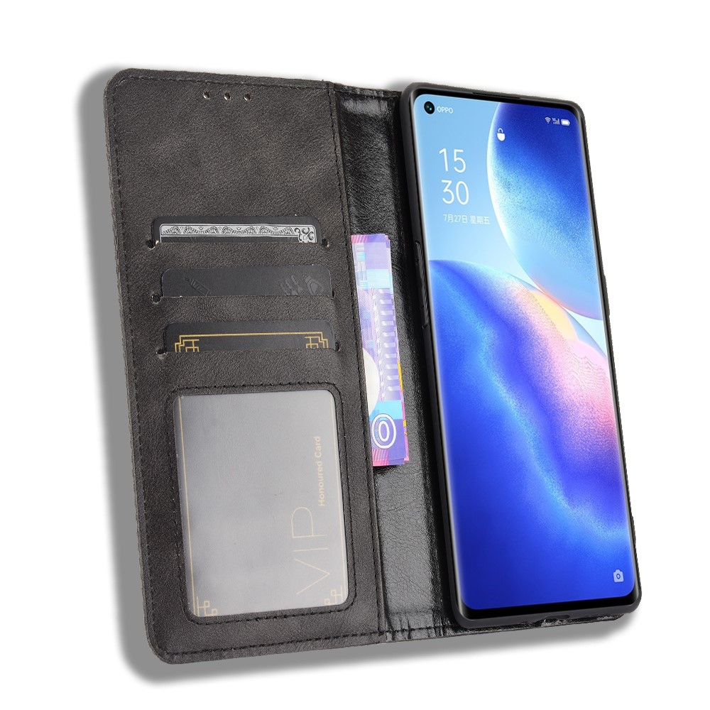32nd Lederhülle Für Oppo Find X3 Neo – Mit Standfuß, Kartenfach & Magnetverschluss