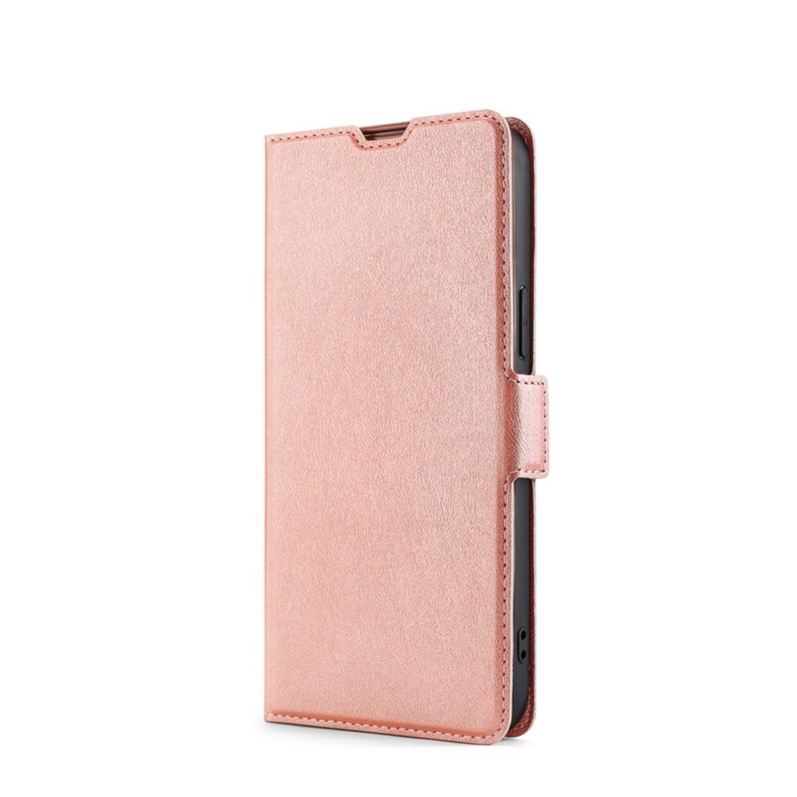 Image of Oppo Find X5 Lite Vintage Leder Tasche Flip Cover mit Kartenfächer - Roségold bei Apfelkiste.ch