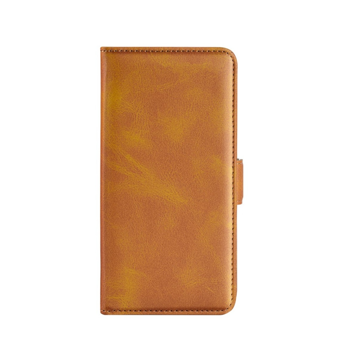 Image of Samsung Galaxy A13 Vintage Leder Tasche Flip Cover Fashion Design - Hellbraun bei Apfelkiste.ch