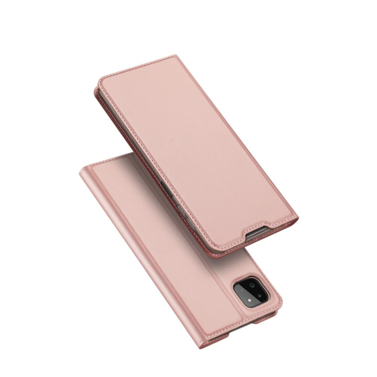 Image of Dux Ducis - Samsung Galaxy A22 Flip Wallet Cover Leder Tasche - Roségold bei Apfelkiste.ch