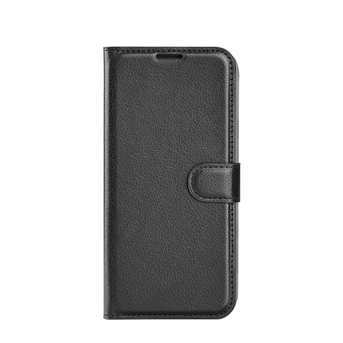Image of Samsung Galaxy M22 Leder Tasche Flip Cover Litchi Look - Schwarz bei Apfelkiste.ch