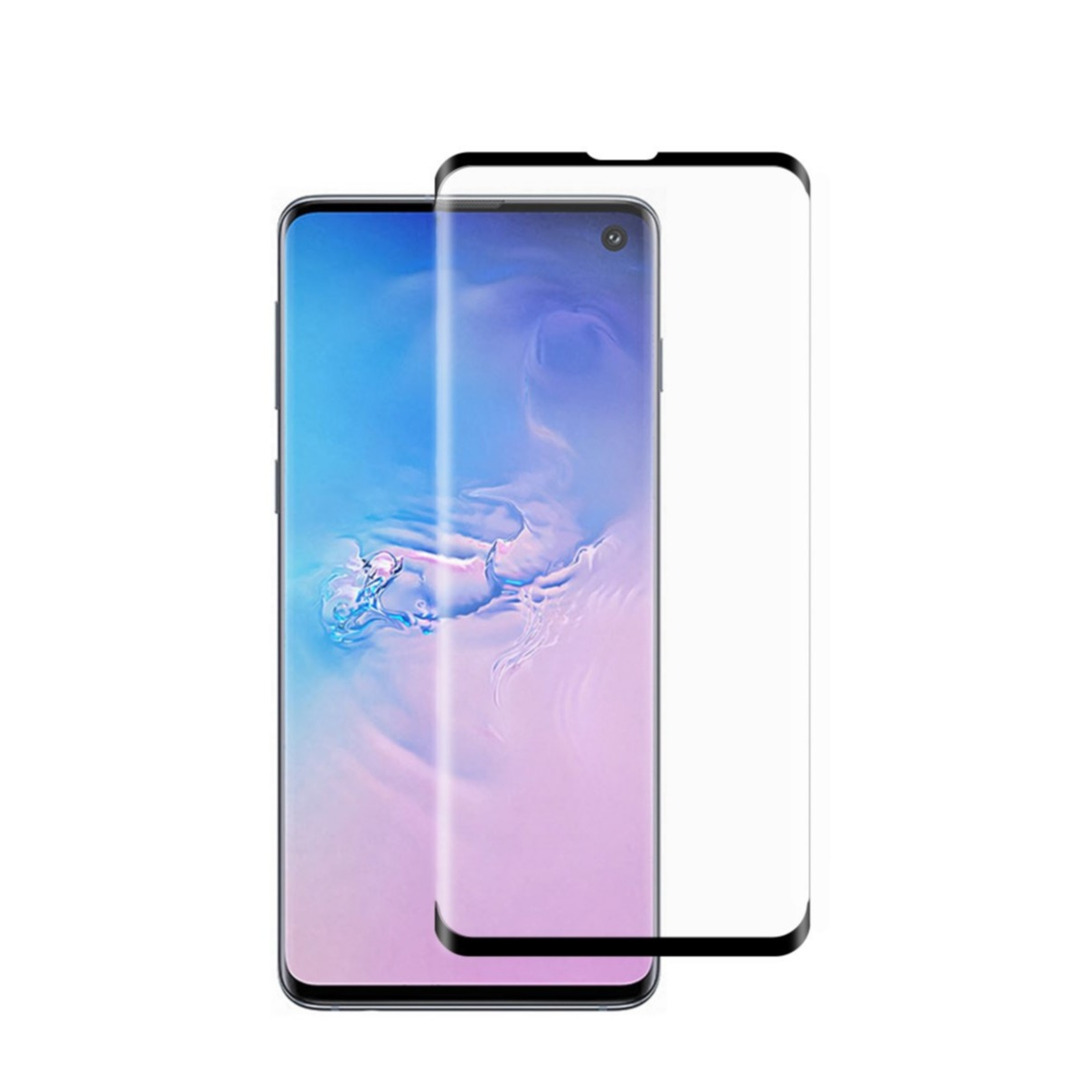 Image of Samsung Galaxy S10 Full-Screen Vollbild Glas Display mit Rahmen - Schwarz bei Apfelkiste.ch