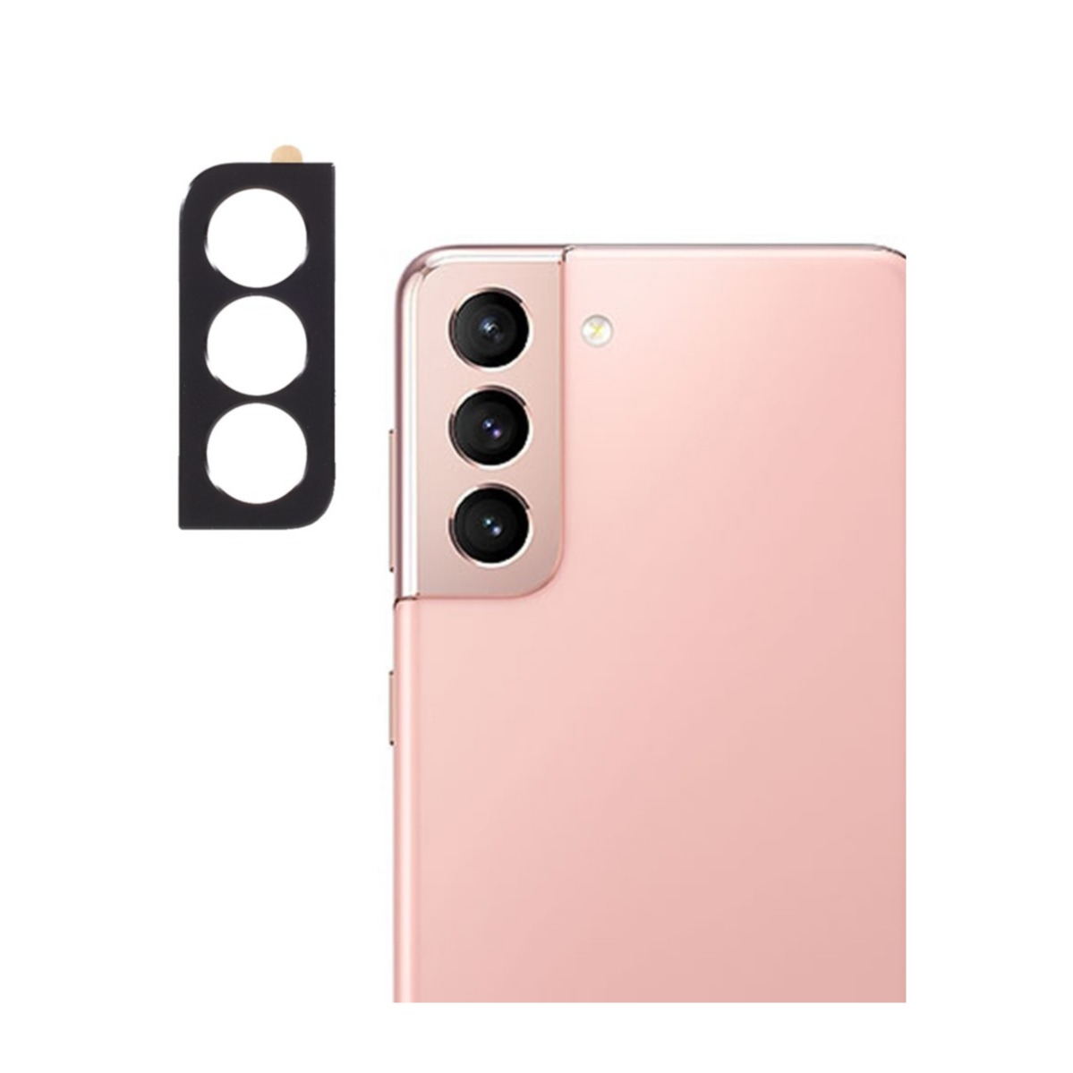 Image of Samsung Galaxy S21 5G Kamera Objektiv Protector Vollschutz Panzer Glas - Schwarz bei Apfelkiste.ch