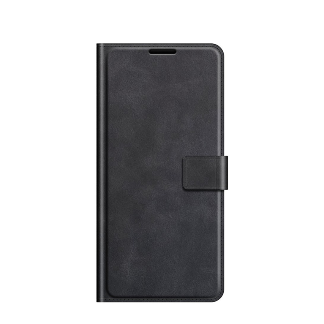 Image of Samsung Galaxy S22 Ultra 5G Vintage Leder Tasche Flip Cover mit Kartenfächer - Schwarz bei Apfelkiste.ch
