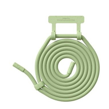 Image of Woodcessories - (150cm) Change Necklace OEKO-TEX® Baumwolle Kordel Handykette (CHA078) - Pastel Green bei Apfelkiste.ch