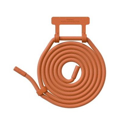 Image of Woodcessories - (150cm) Change Necklace OEKO-TEX® Baumwolle Kordel Handykette (CHA075) - Rusty Orange bei Apfelkiste.ch