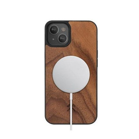Image of Woodcessories - iPhone 13 MagSafe EcoBump Classic Echt Holz Hülle Walnuss FSC Zertifiziert (ECO528) - Dunkelbraun bei Apfelkiste.ch