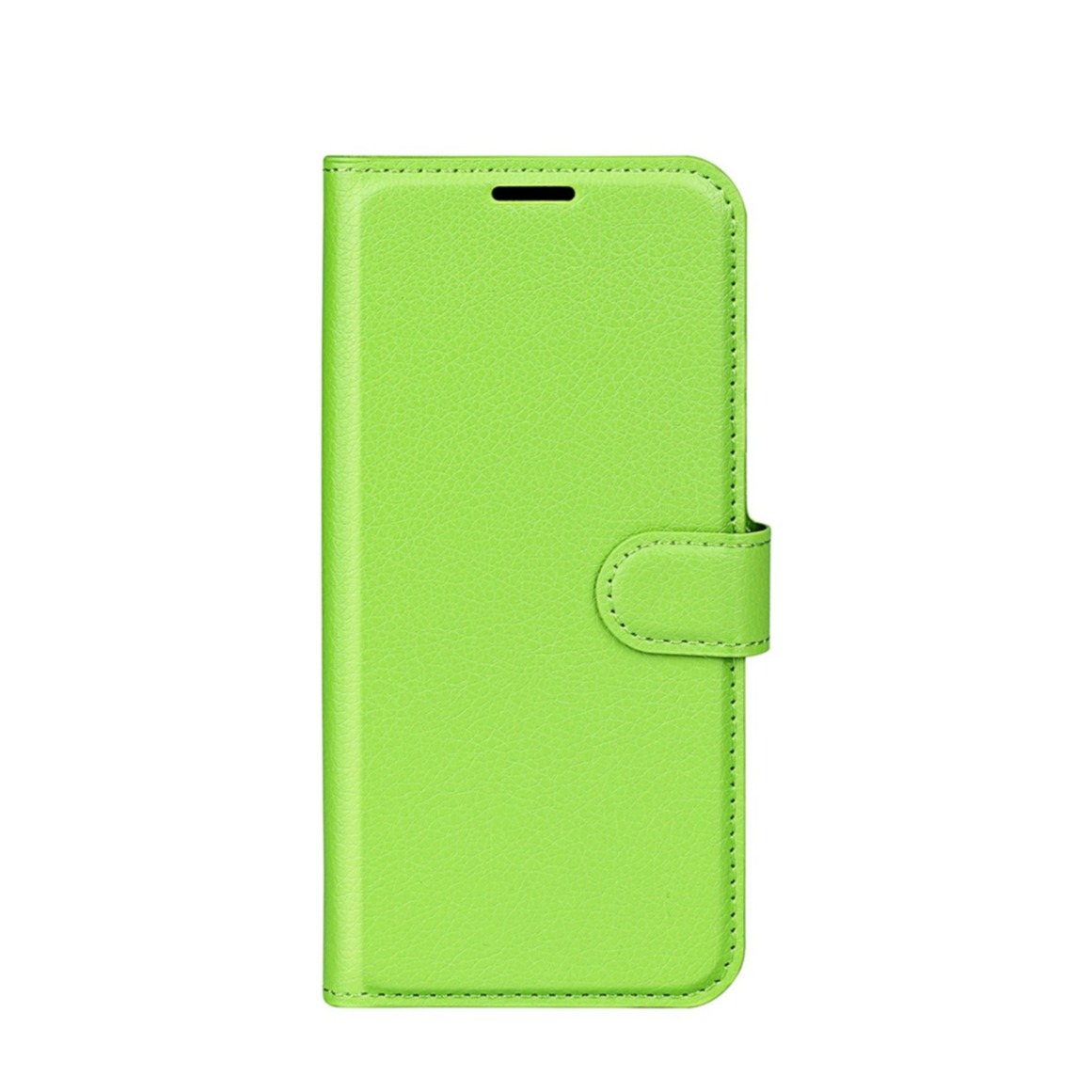 Image of Xiaomi 12 Leder Tasche Flip Cover Litchi Look - Grün bei Apfelkiste.ch