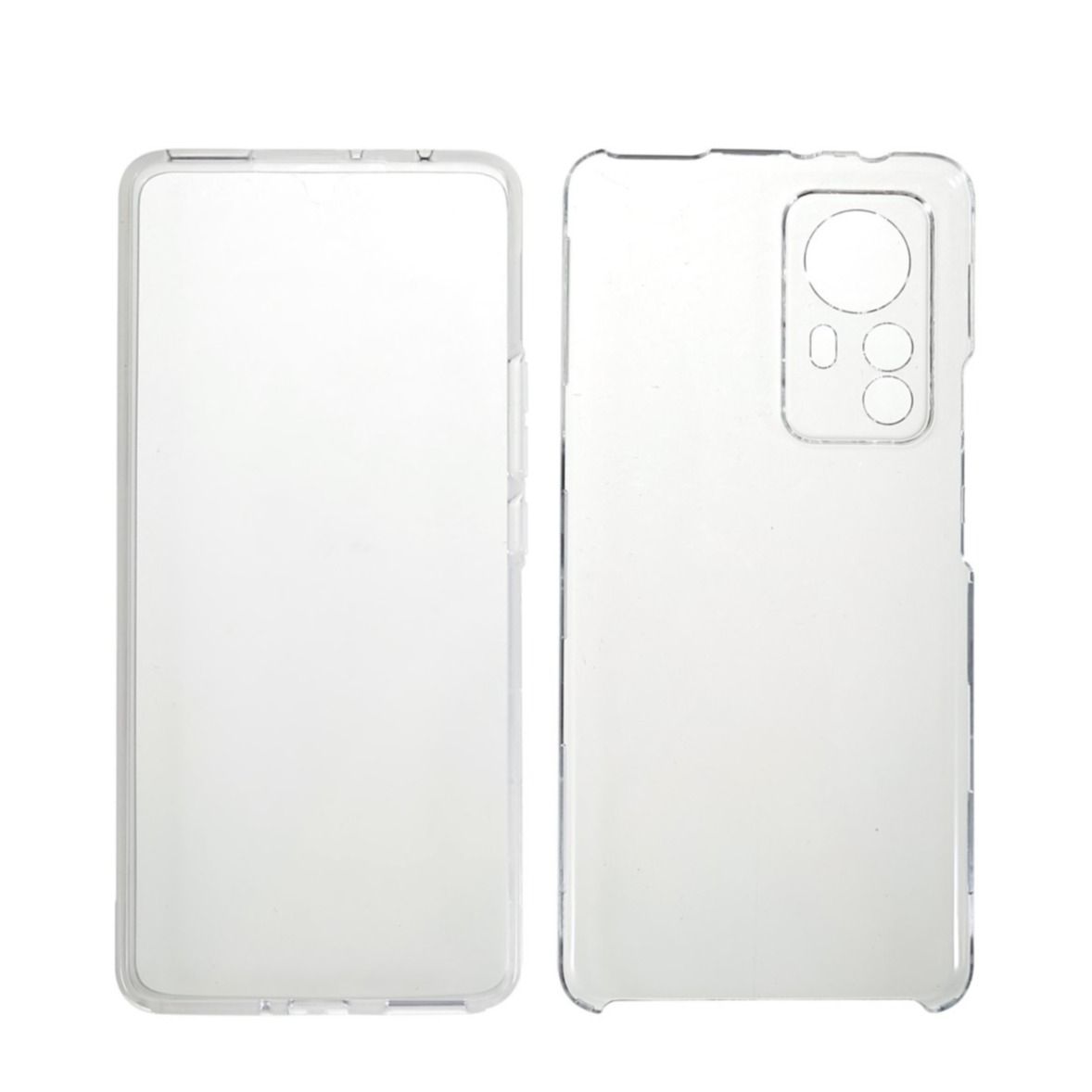 Image of Xiaomi 12 Pro Hybrid 2in1 Hülle TPU Bumper + Acryl Rückseite - Transparent bei Apfelkiste.ch