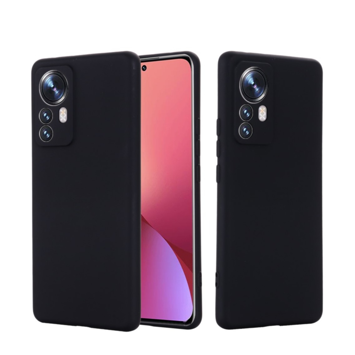 Image of Xiaomi 12 Pro Soft Touch Silikon Case Hülle - Schwarz bei Apfelkiste.ch