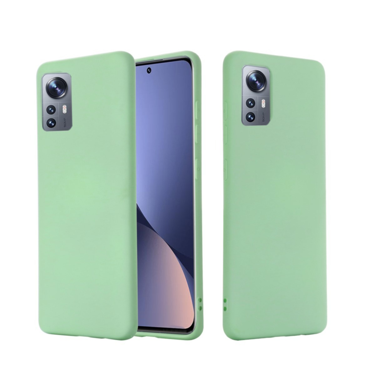 Image of Xiaomi 12 Soft Touch Silikon Case Hülle - Grün bei Apfelkiste.ch