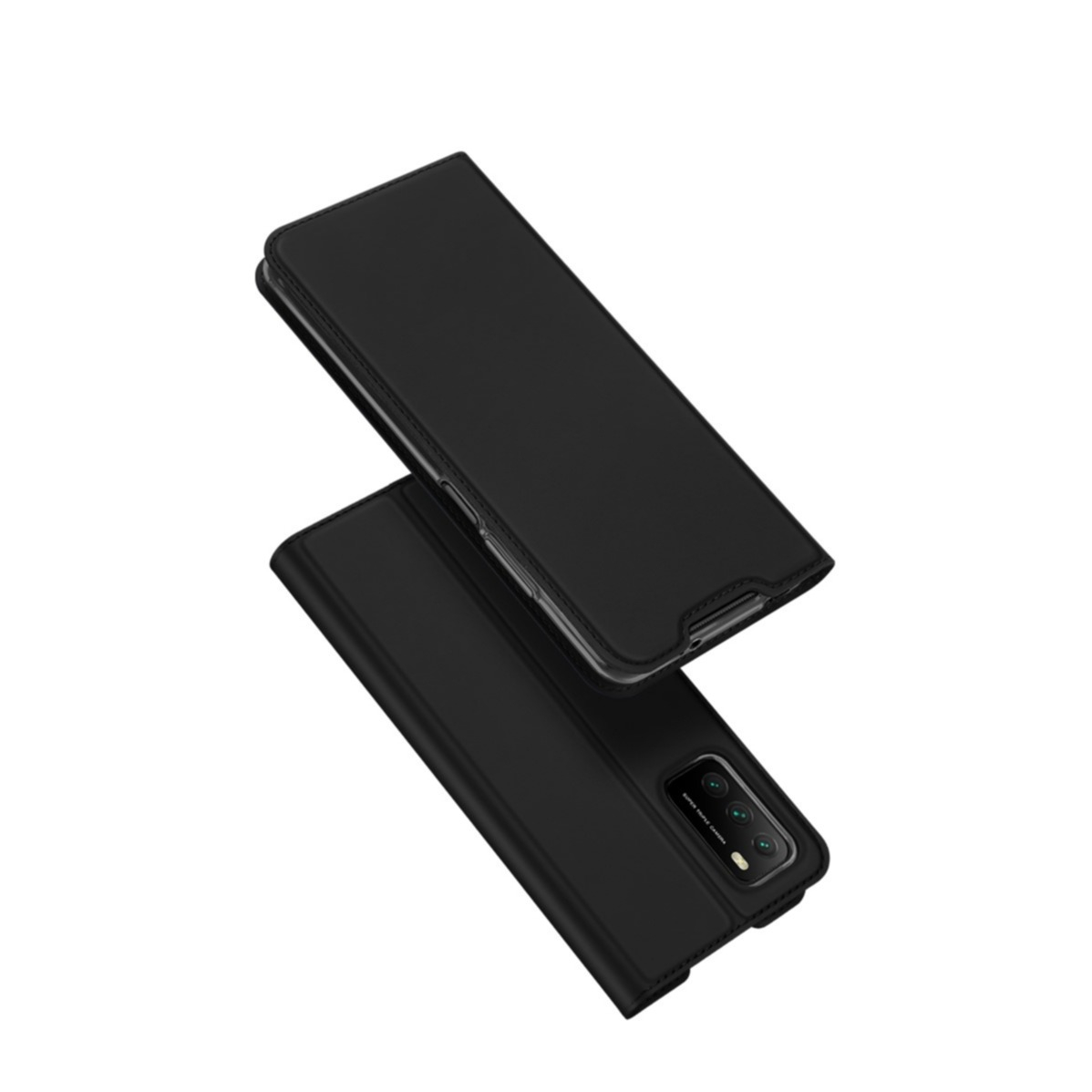 Image of Dux Ducis - Xiaomi Poco M3 Flip Wallet Cover Leder Tasche - Schwarz bei Apfelkiste.ch