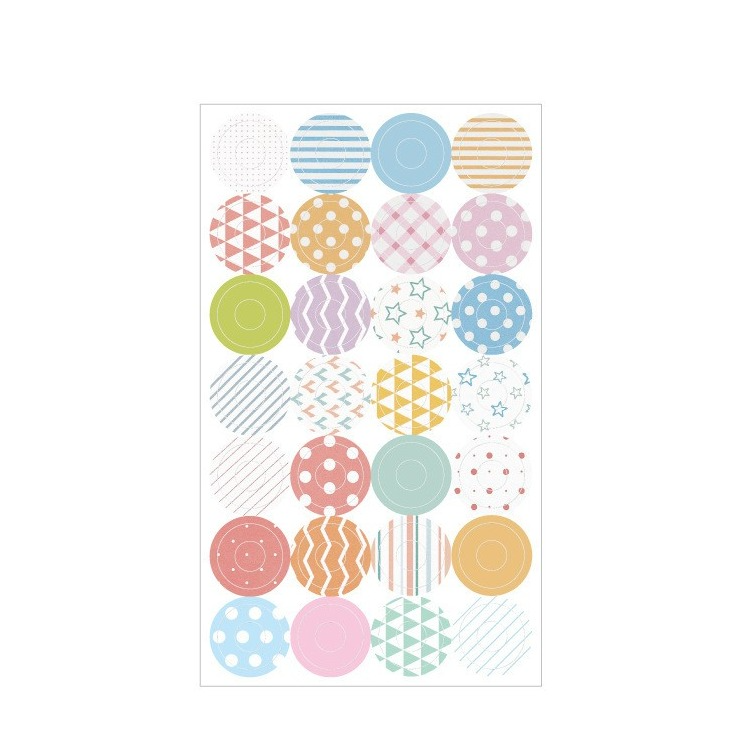 Image of (112er Set) Ø6mm Loch Verstärkungs Ringe Selbstklebender Papier Einreissschutz - Muster bei Apfelkiste.ch