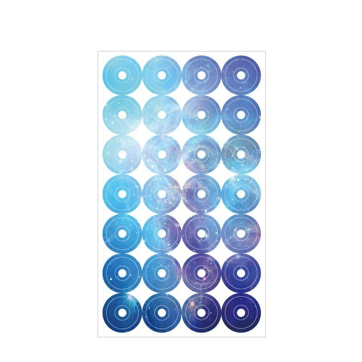 Image of (112er Set) Ø6mm Loch Verstärkungs Ringe Selbstklebender Papier Einreissschutz - Galaxy bei Apfelkiste.ch