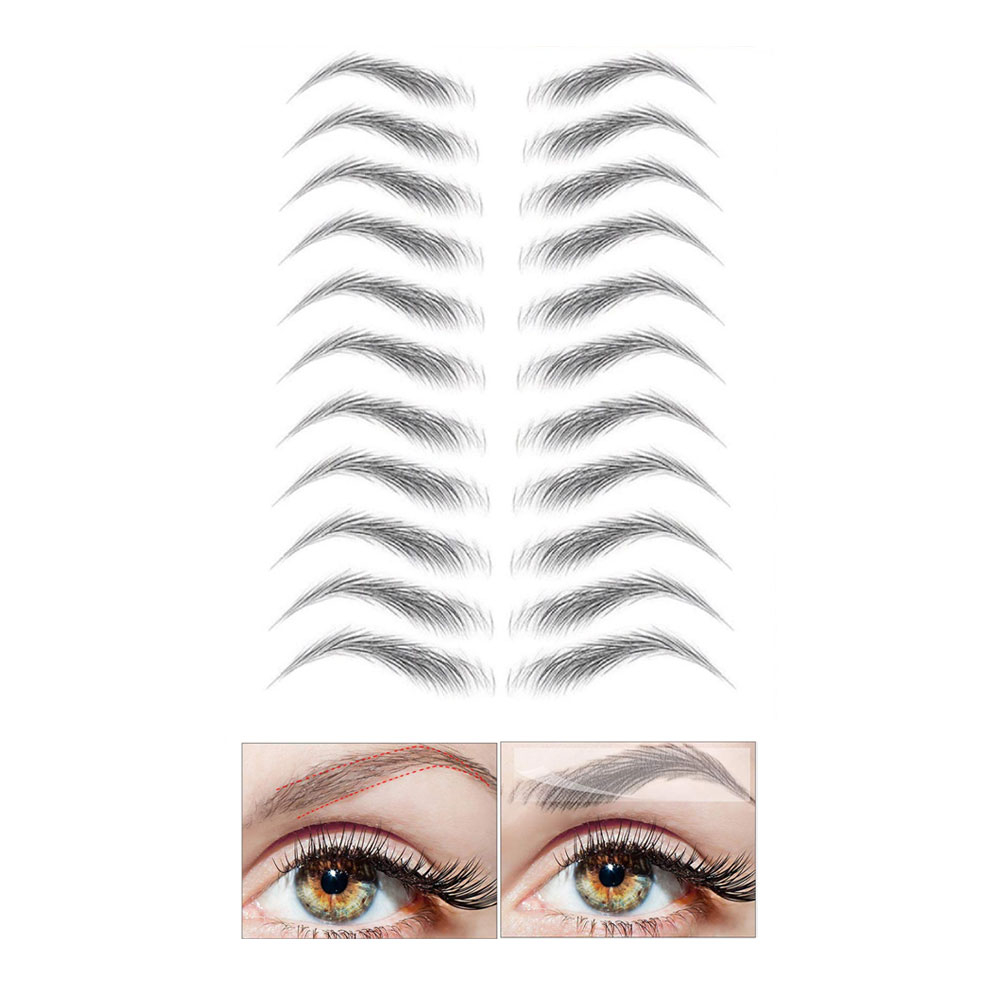 Image of (11er Set) Wasserfeste Augenbrauen Aufkleber Temporary Tattoo Haut Sticker - Style 7 bei Apfelkiste.ch