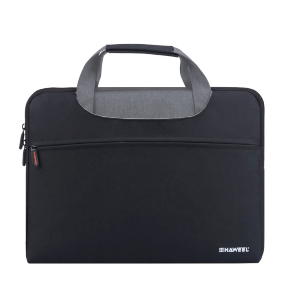 Image of Haweel - 16" / 15" Notebooktasche Schutzhülle Sleeve aus Oxford Material (MacBook Air/Pro) - Schwarz bei Apfelkiste.ch