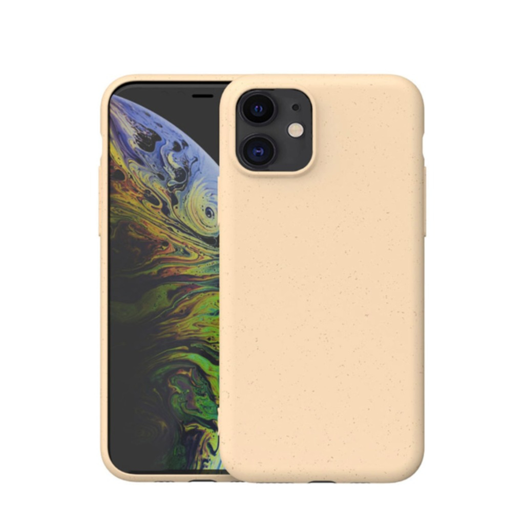 Image of iPhone 11 Bio Gummi Schutzhülle Eco Friendly Nachhaltig Kompostierbar - Gelb / Beige bei Apfelkiste.ch