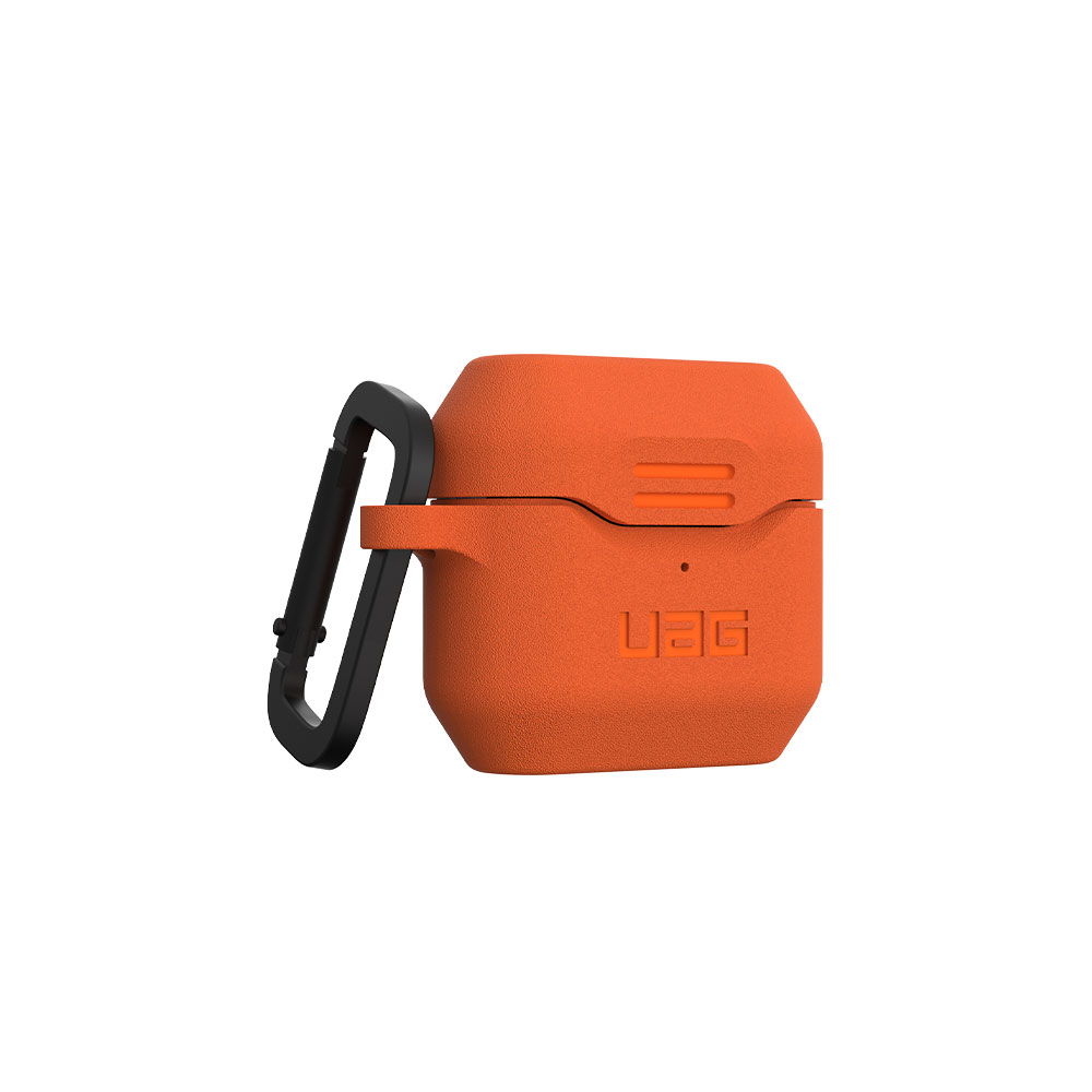 Image of UAG Urban Armor Gear - AirPods (3. Generation) Silikon Case V2 Schutzhülle mit Karabinerhaken (10292K119797) - Orange bei Apfelkiste.ch