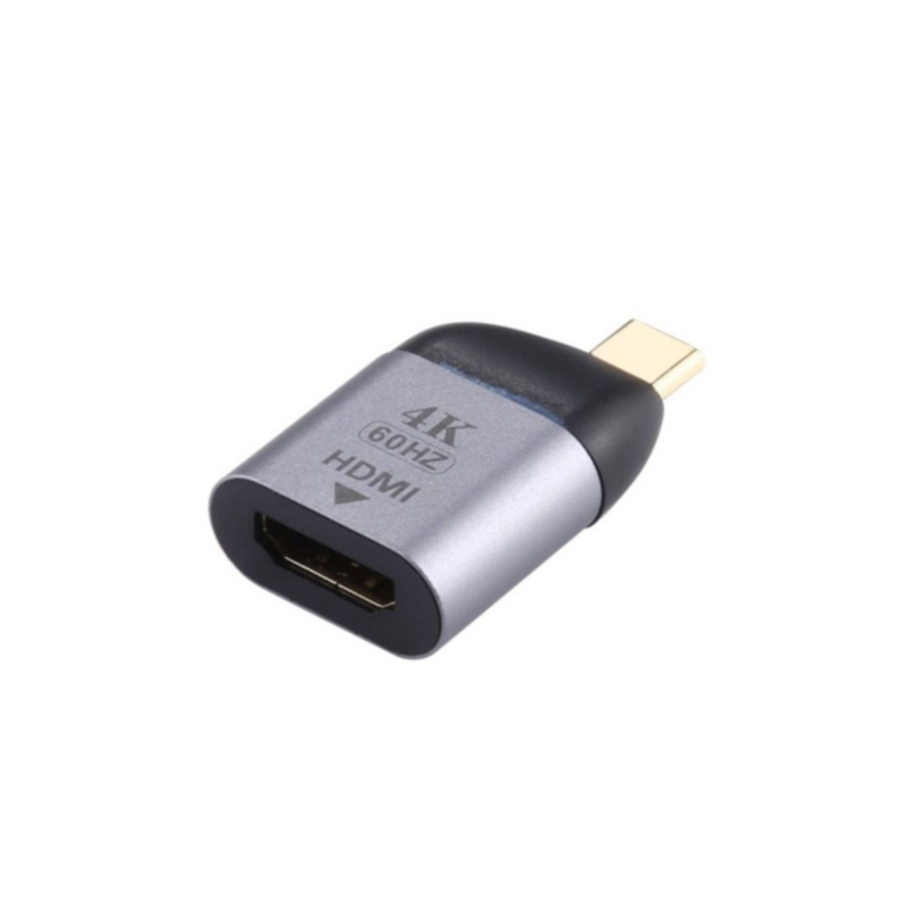 Image of USB C auf HDMI 4K@60Hz Mini Adapter Stecker für MacOS / Android / Windows - Grau bei Apfelkiste.ch